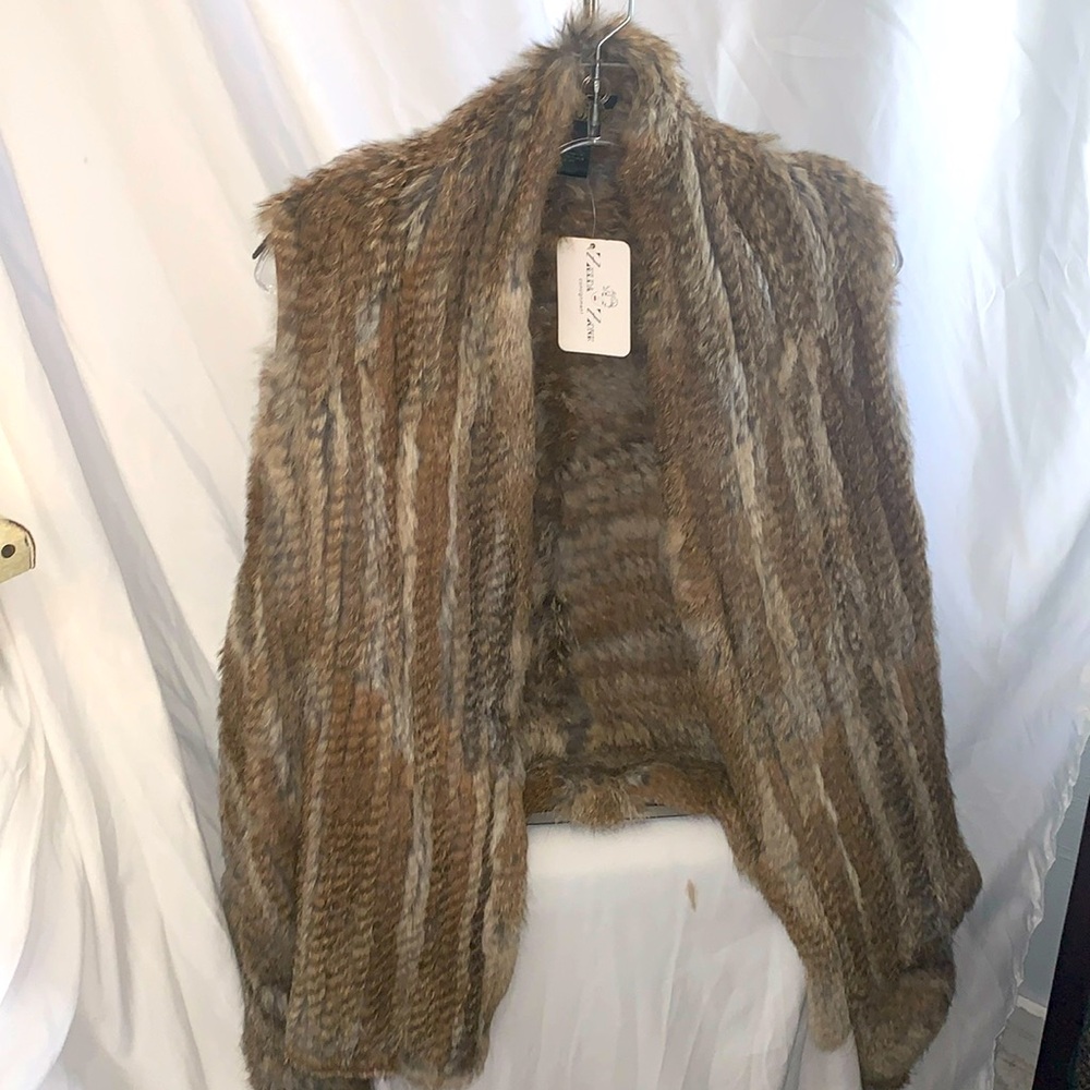 La Ron Luxe Rabbit Fur Vest